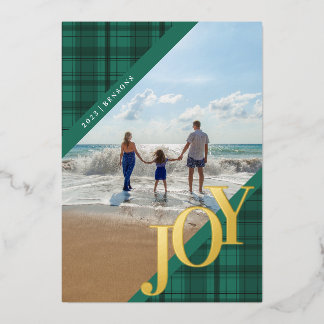 Plays JOY Diagonal Turquoise Real Folie Feestdagenkaart