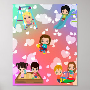 "PLAYTIME" KINDEREN POSTER