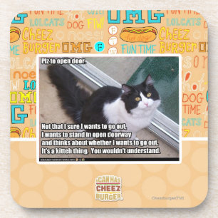 Plaz voor open deur drankjes onderzetter