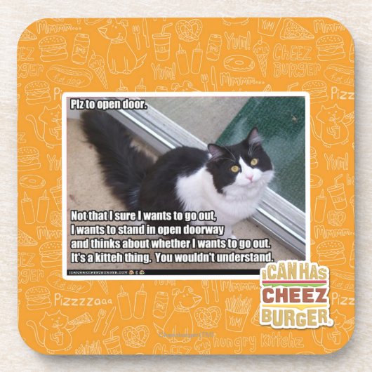 Plaz voor open deur onderzetter (Voorkant)