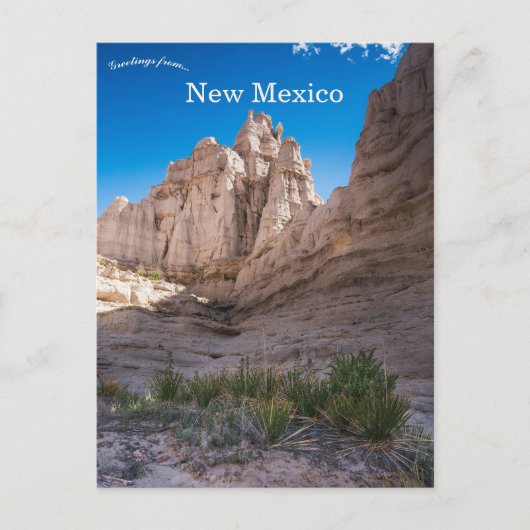 Plaza Blanca New Mexico Briefkaart (Voorkant)