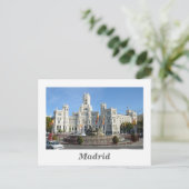 Plaza de Cibeles, Briefkaart Madrid (Staand voorkant)
