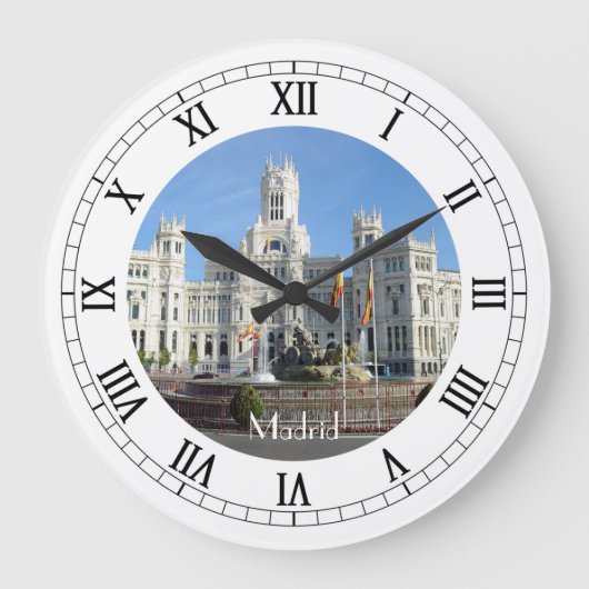 Plaza de Cibeles, horloge murale de Madrid (Recto)