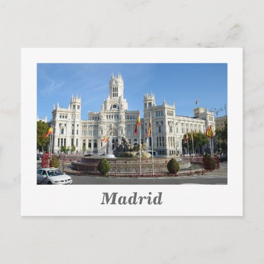Plaza de Cibeles, Madrid Carte postale (Devant)