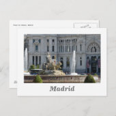 Plaza de Cibeles, Madrid Carte postale (Devant / Derrière)