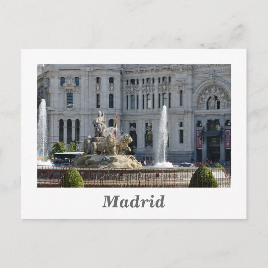 Plaza de Cibeles, Madrid Carte postale (Devant)