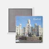 Plaza de Cibeles, Madrid Magnet (Recto/Verso)