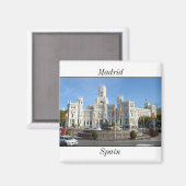 Plaza de Cibeles, Madrid Magnet Magneet (Voorkant / Achterkant)