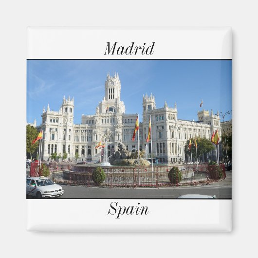 Plaza de Cibeles, Madrid Magnet Magneet (Voorkant)