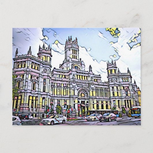 Plaza de Cibeles Postcard Briefkaart (Voorkant)