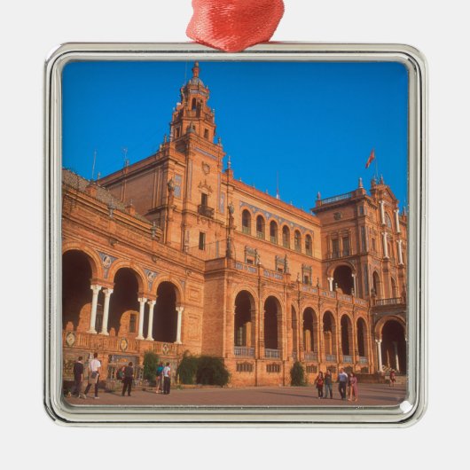 Plaza de Espana in Sevilla, Spanje. Metalen Ornament (Voorkant)