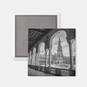 Plaza de Espana Magnet: Sevilla Magneet (Voorkant / Achterkant)