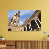 Plaza de Espana, Sevilla, Andalusië, Spanje Canvas Afdruk (Insitu (Woonkamer))