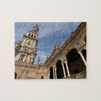 Plaza de Espana, Sevilla, Andalusië, Spanje Legpuzzel