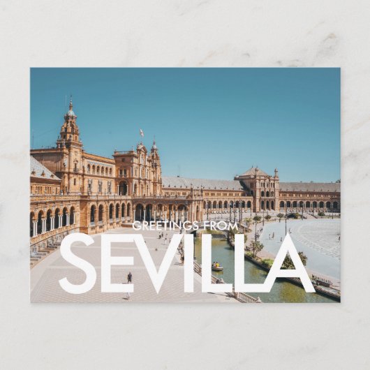Plaza de España, Sevilla, Spanje Briefkaart (Voorkant)