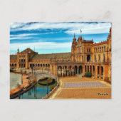 Plaza de Espana, Sevilla. Spanje Briefkaart (Achterkant)