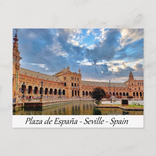 Plaza de España Sevilla Spanje Europa Briefkaart (Voorkant)