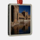 Plaza de Espana, Sevilla, Spanje Metalen Ornament (Rechts)
