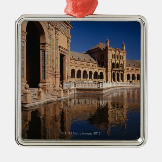 Plaza de Espana, Sevilla, Spanje Metalen Ornament (Voorkant)