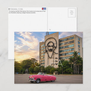 Plaza de la Revolucion, Havana, Cuba Reis Briefkaart
