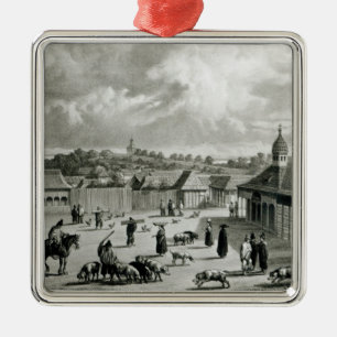 Plaza de San-Carlos de Chiloe, 1835 ] Metalen Ornament