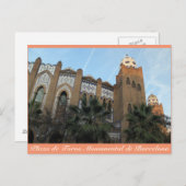 Plaza de Toros Monumental, Barcelone, Carte postal (Devant / Derrière)