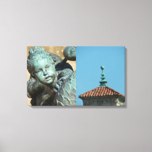 Plaza details canvas afdruk