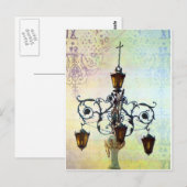 Plaza licht met ondergrond briefkaart (Voorkant / Achterkant)