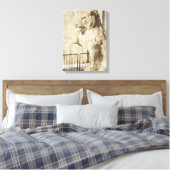 Plaza Lion Canvas Afdruk (Insitu (Slaapkamer))