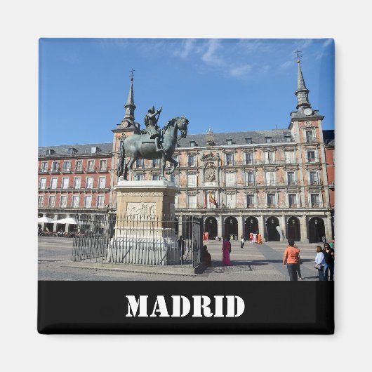 Plaza Mayor, Madrid Magnet (Devant)