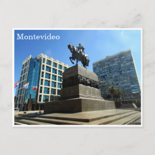 plaza onafhankencia montevideo briefkaart