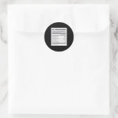 PLC Programmeur Grappige Programmeringsfeiten Ronde Sticker (Tas)