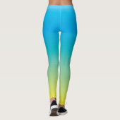 Pleasant hout (groene blauwe gele gradiëntkleur) leggings (Achterkant)