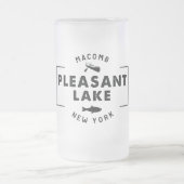 Pleasant Lake 16oz frosted beer veel Matglas Bierpul (Center)
