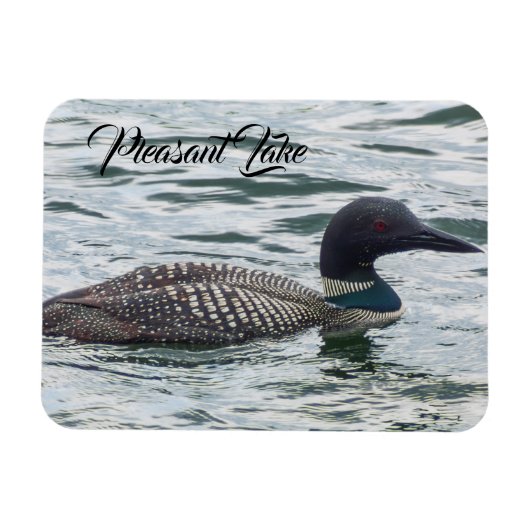 Pleasant Lake Loon Magnet Magneet (Horizontaal)