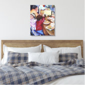 Pleasant Picnic, Mexico Canvas Afdruk (Insitu (Slaapkamer))