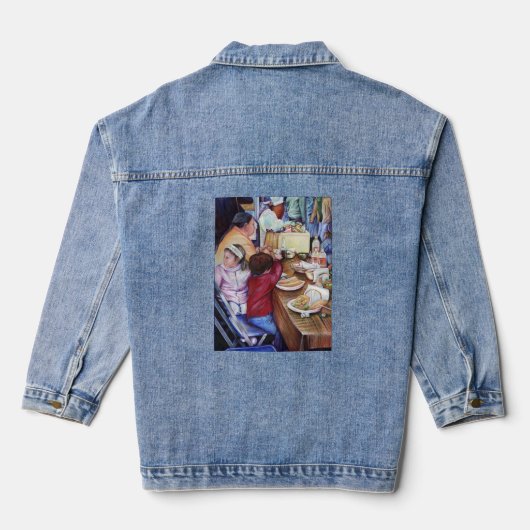Pleasant Picnic, Mexico Denim Jacket (Achterkant)