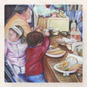 Pleasant Picnic, Mexico Glazen Onderzetter