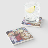 Pleasant Picnic, Mexico Stenen Onderzetter (Zijkant)