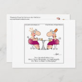 PLEASANT PLUMP Briefkaart van April McCallum (Voorkant / Achterkant)