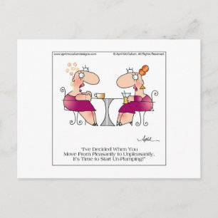 PLEASANT PLUMP Briefkaart van April McCallum