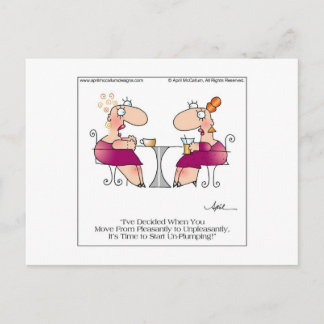 PLEASANT PLUMP Briefkaart van April McCallum