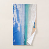 Pleasant strand (met gepersonaliseerde naam) handdoek (Handdoek)