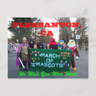 Pleasanton March of Mascots 2011 Briefkaart