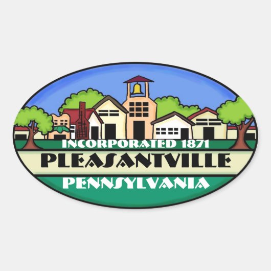Pleasantville Pennsylvanie autocollants de petite  (Devant)