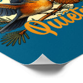 Please Chew Quieter Funny Bird Nature  Poster (Hoek)