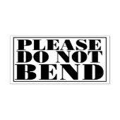Please Do Not Bend Artwork Paper Envelope Message Rubberstempel (Afrduk)