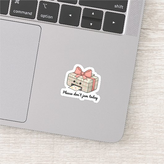 Please Don’t Jam Today Sticker | Cute Printer (Détail)