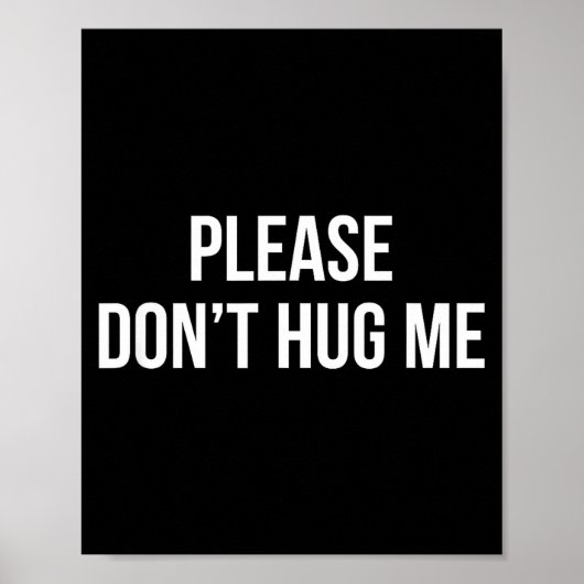 Please Don't Hug Me -  Poster (Voorkant)