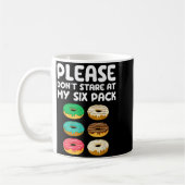 Please Don't Stare At My Six Pack Donuts Abs Funny Koffiemok (Links)